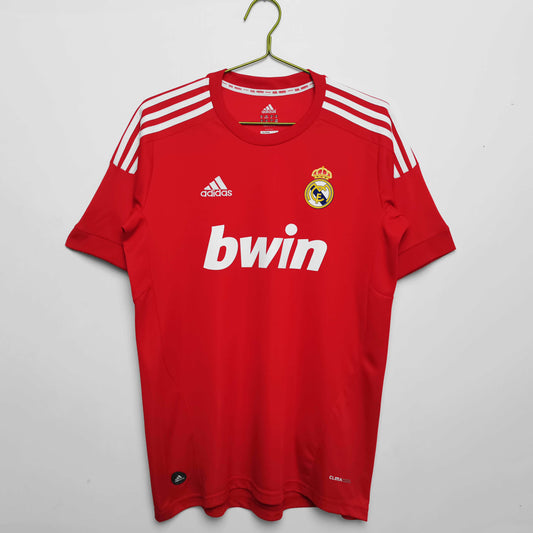 Real Madrid C.F. 2011-2012 Season Away Red Retro Football Jersey Trikot Maillot