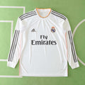 Real Madrid C.F. 2013-2014 Season Home Long Sleeve Retro Football Jersey Trikot Maillot