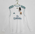 Real Madrid C.F. 2017-2018 Season Home Long Sleeve Retro Football Jersey Trikot Maillot