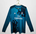 Real Madrid C.F. 2017-2018 Season Third Long Sleeve Retro Football Jersey Trikot Maillot