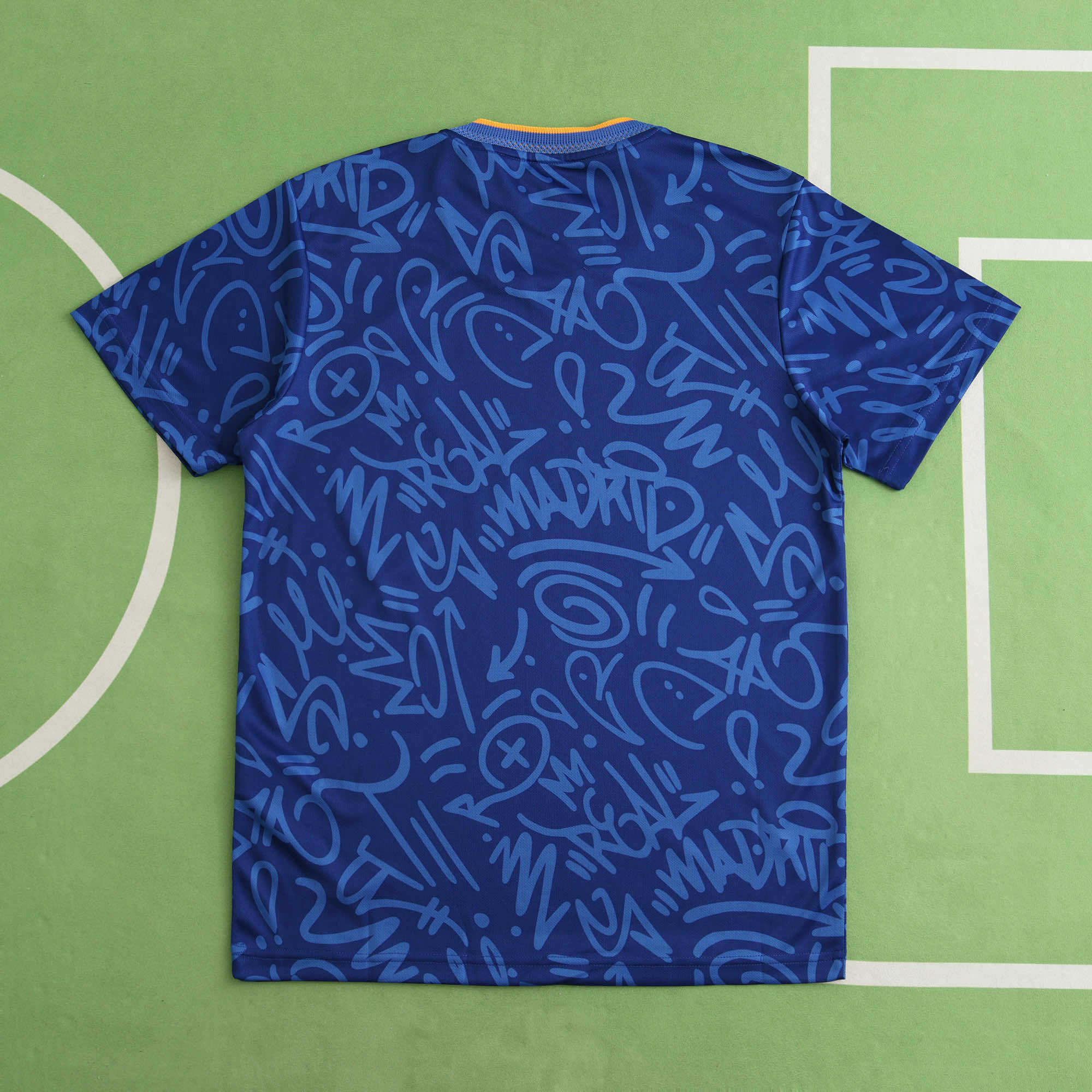 Real Madrid C.F. 2021-2022 Season Away Blue Retro Football Jersey Trikot Maillot