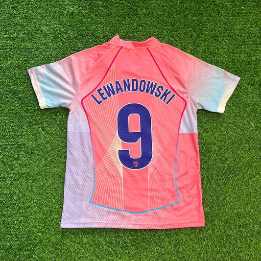 Robert Lewandowski Barcelona Pink New Season 2026 Jersey Trikot Maillot Soccer Shirt