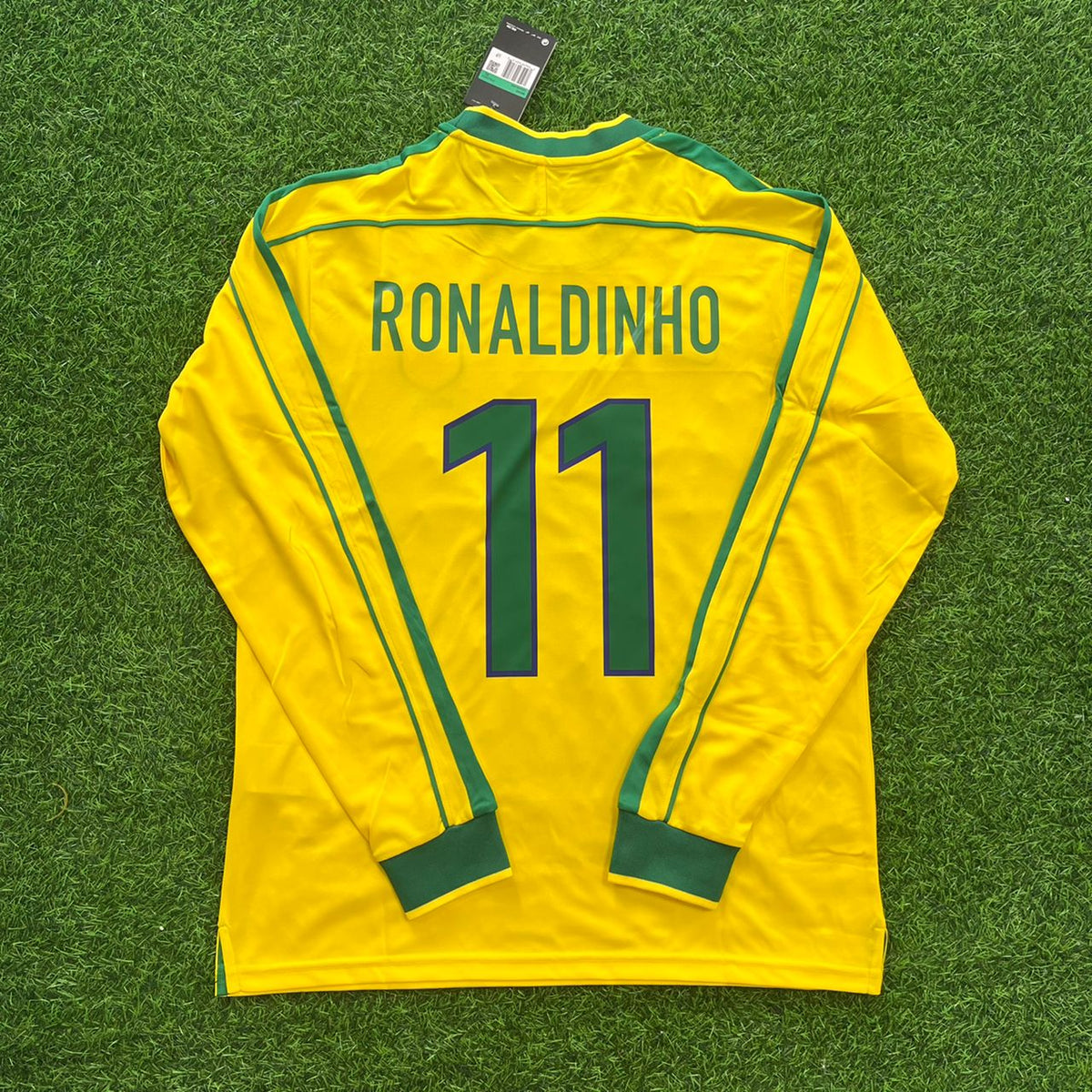 Ronaldinho Gaúcho 11 - Brazil 1998 World Cup Retro Football Kit Jersey Trikot Maillot Soccer Shirt