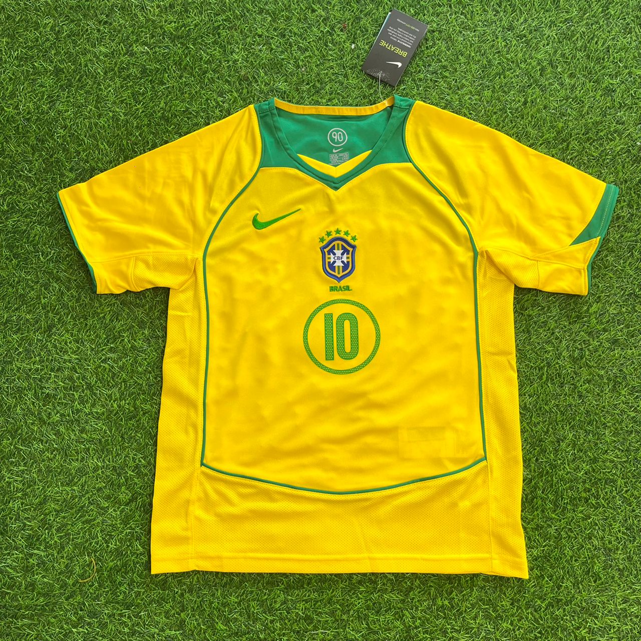 Ronaldinho Gaucho – Brazil 2004–2006 Retro Kit Jersey – | Trikot | Maillot Soccer Shirt
