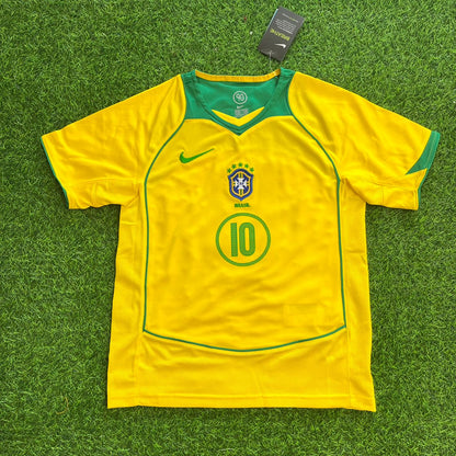 Ronaldinho Gaucho – Brazil 2004–2006 Retro Kit Jersey – | Trikot | Maillot Soccer Shirt