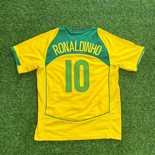 Ronaldinho Gaucho – Brazil 2004–2006 Retro Kit Jersey – | Trikot | Maillot Soccer Shirt