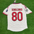 Ronaldinho Gaucho Milan Saison 2009 2010 Weiß Retro Trikot