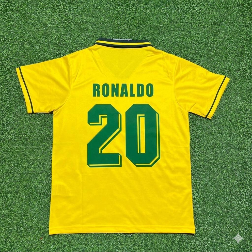 Ronaldo Nazario #20 Brasilien 1994 WM-Finale Retro Fußballtrikot