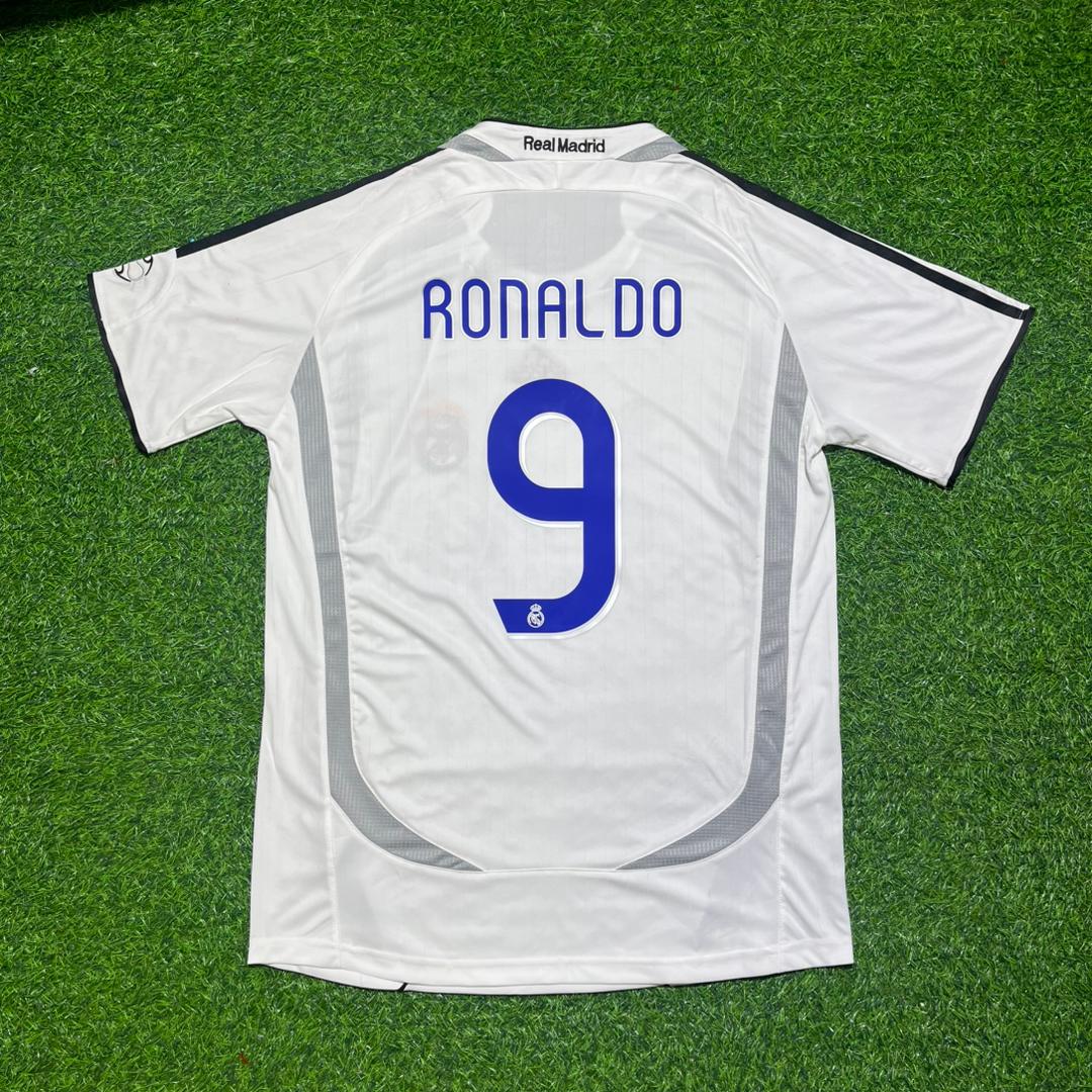 Ronaldo Nazario 9– Real Madrid 2006–2007 Home Kit Jersey – | Trikot | Maillot Soccer Shirt