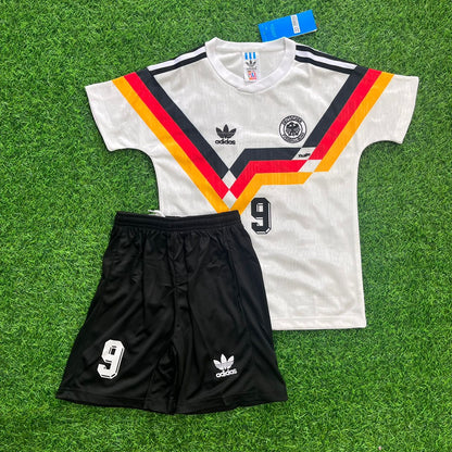 Rudi Völler Deutschland Retro Kinder Trikot WM 1990 Fußballtrikot