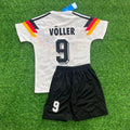 Maillot de football Rudi Voller Allemagne Rétro Enfants Coupe du Monde 1990 - T-shirt de football Rétro Enfants Allemagne Coupe du Monde 1990