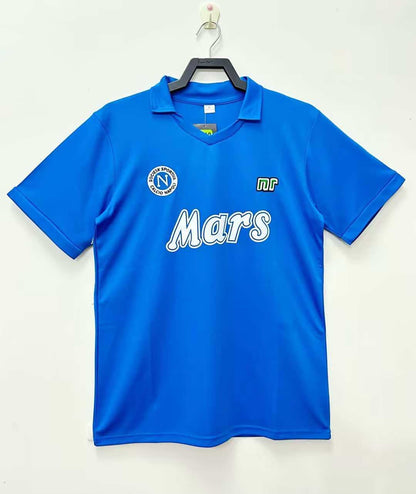 S.S.C. Napoli 1988-1989 Season Retro Home Football Jersey Trikot Maillot