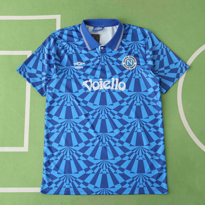 S.S.C. Napoli 1991-1993 Season Retro Home Football Jersey Trikot Maillot