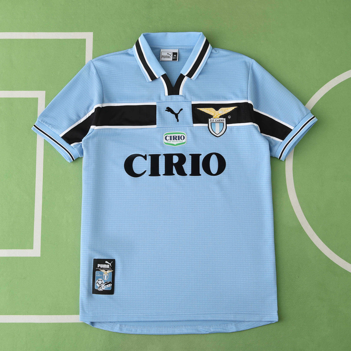 S.S Lazio 1998-1999 Season  Retro Home Football Jersey Trikot Maillot