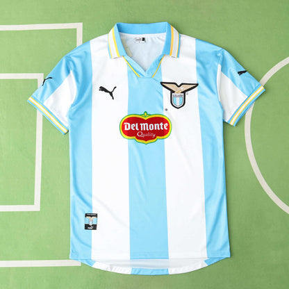 S.S Lazio 1999-2000 Season Retro Home Football Jersey Trikot Maillot