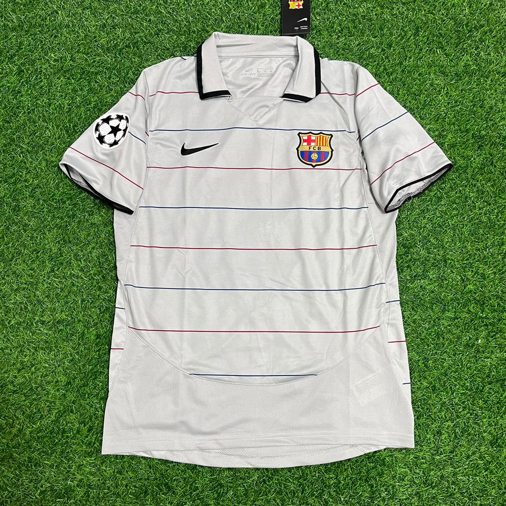 Samuel Eto'o #9 - Barcelona 2004/2005 Blau Granat Retro Trikot Fußballtrikot