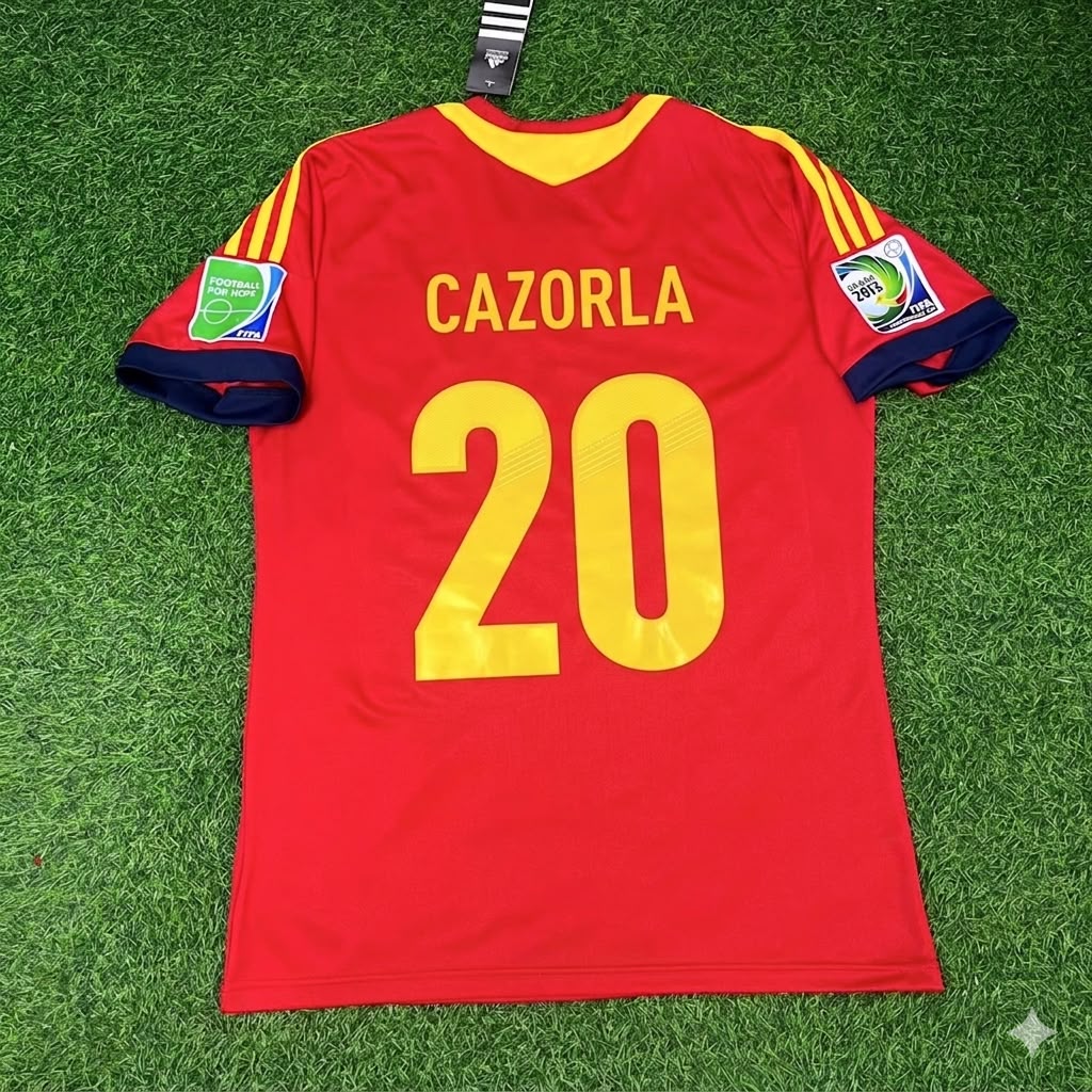 Santi Cazorla Spanien 2013 Confederations Cup Retro-Trikot