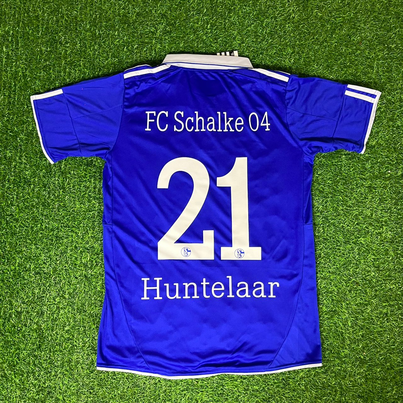 Schalke 04 Klaas-Jan Huntelaar 2020-2021 Saison Retro Fußballtrikot Fußballshirt