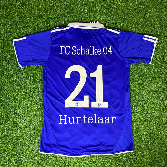Schalke 04  Klaas-Jan Huntelaar 2020 - 2021  Season Retro  Football Jersey Trikot Soccer Shirt