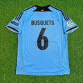 Sergio Busquets Spain EURO 2012 Final Retro Football Jersey Kit