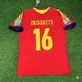 Sergio Busquets Spain 2013 Confederations Cup Retro Jersey Trikot
