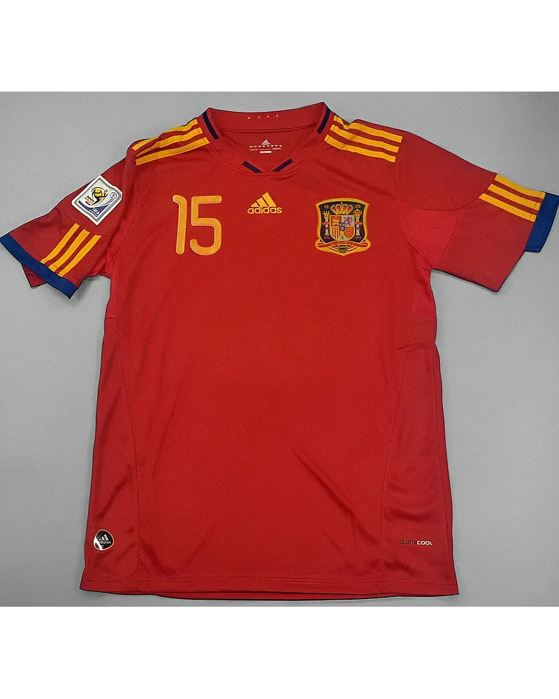 Sergio Ramos Spanien Heim 2010 WM Retro Trikot Fußballtrikot