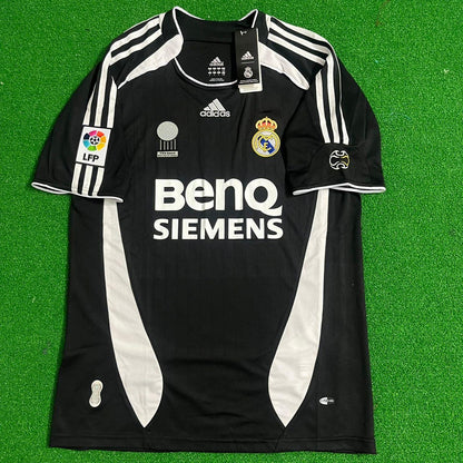 Zinedine Zidane Real Madrid 2006-2007 Black Jersey Soccer Shirt
