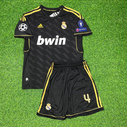 Sergio Ramos Real Madrid 2011-2012 Kids Retro Jersey Soccer Shirt