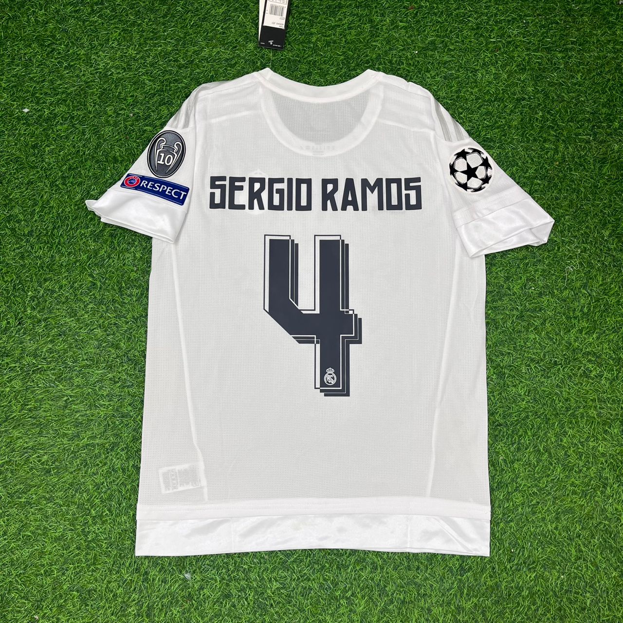 Sergio Ramos Real Madrid 2016 Final Football Jersey Kit