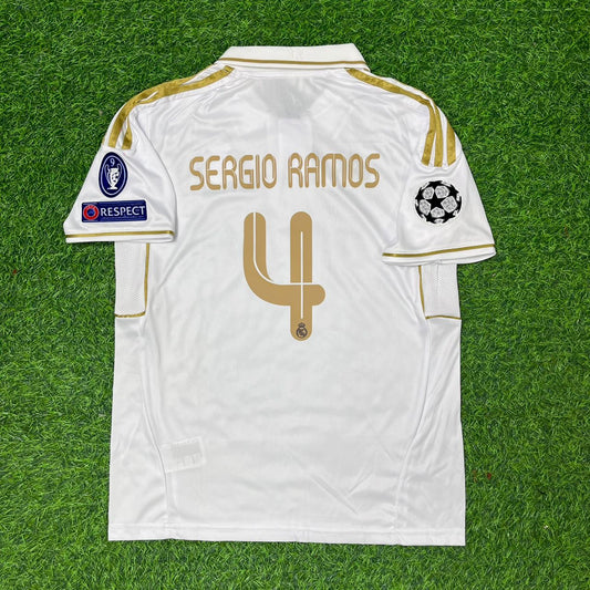 Sergio Ramos #4 Real Madrid 2011-2012 Jersey Soccer Shirt Trikot