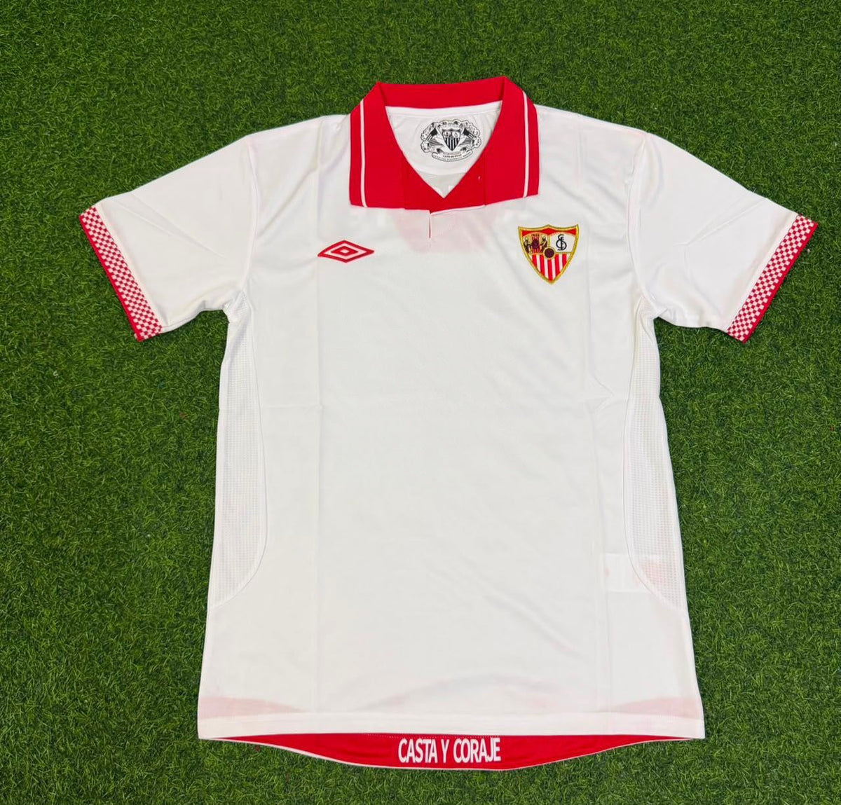 Dani Alves Sevilla Gedenk-Heim-Retro-Fußballtrikot-Set in Rot