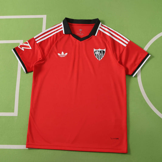 Sevilla C.F 2026-2027 Season Away Red Football Jersey Trikot Maillot