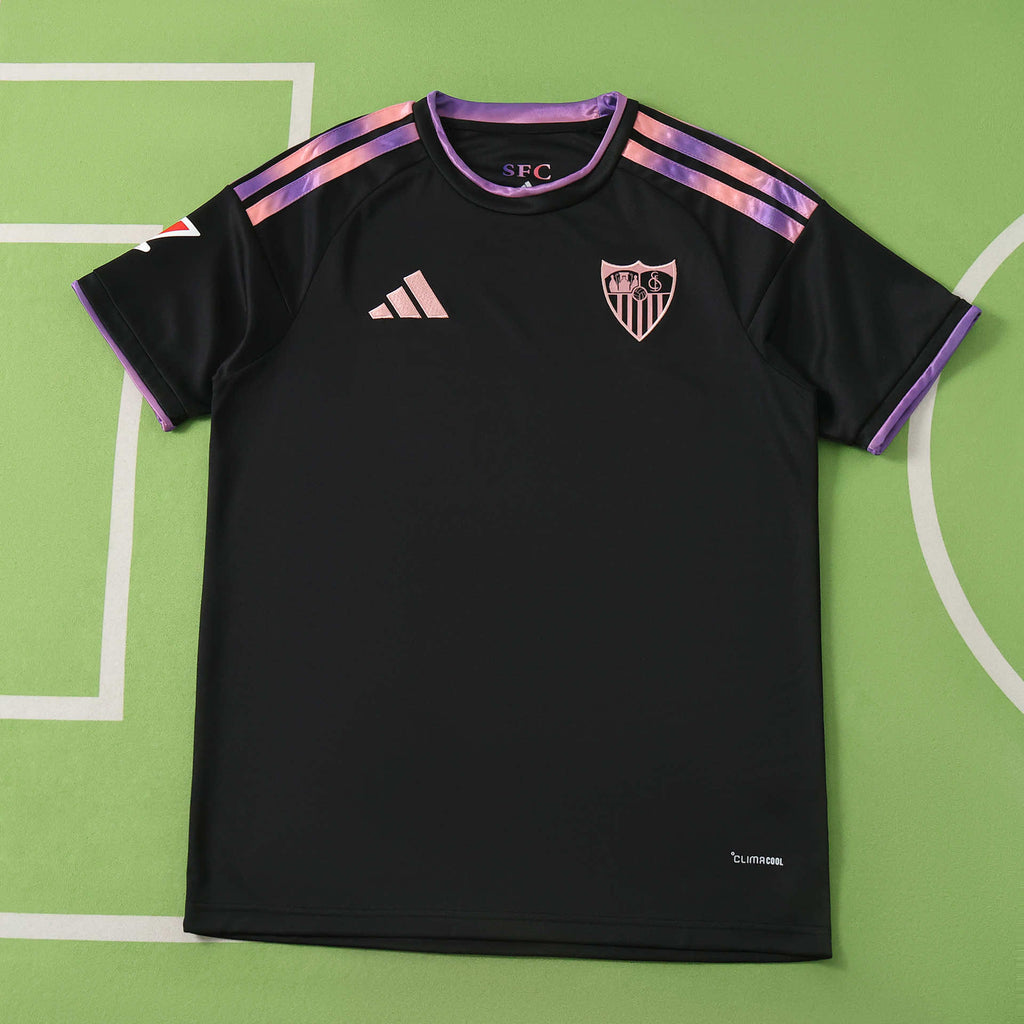 Sevilla C.F 2026-2027 Season Third Black Football Jersey Trikot Maillot