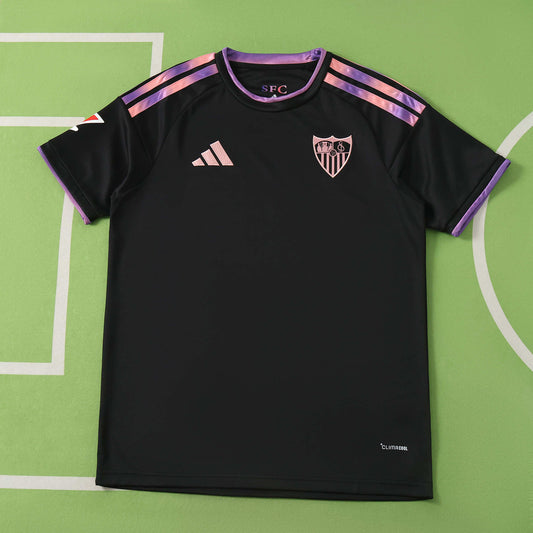 Sevilla C.F 2026-2027 Season Third Black Football Jersey Trikot Maillot