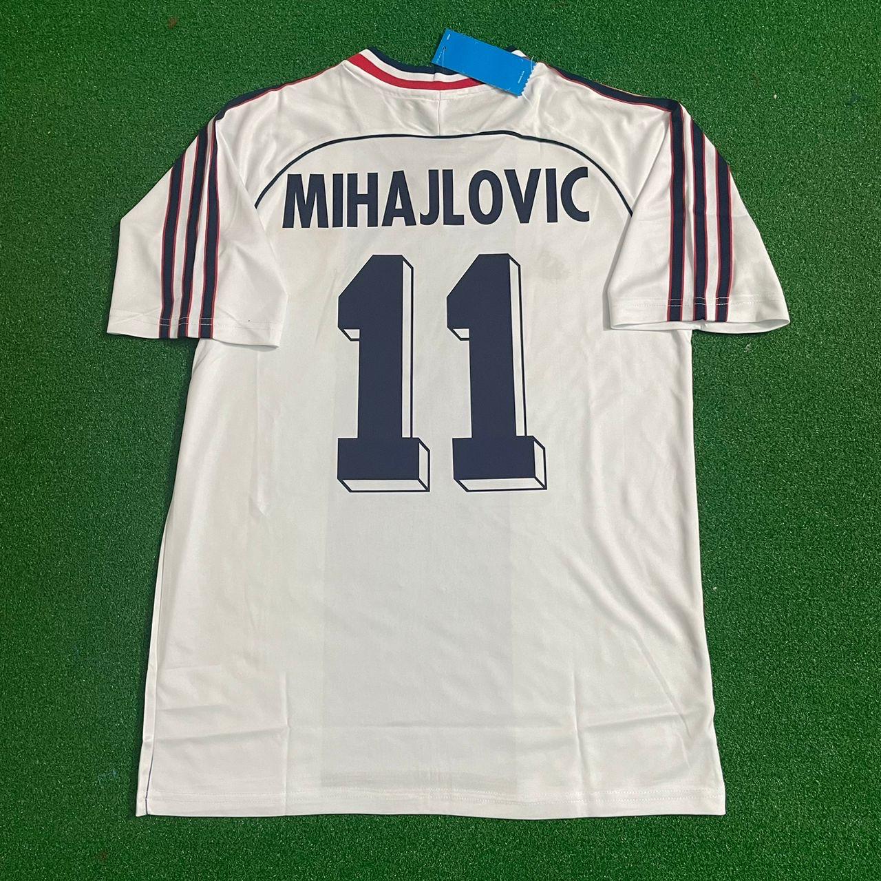 Sinisa Mihajlovic Yugoslavia Retro Black Kit Jersey Trikot Maglia Soccer Shirt