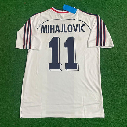 Sinisa Mihajlovic Yugoslavia Retro Black Kit Jersey Trikot Maglia Soccer Shirt