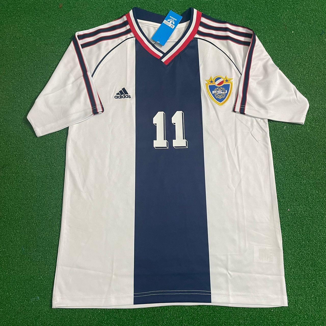 Sinisa Mihajlovic Yugoslavia Retro Black Kit Jersey Trikot Maglia Soccer Shirt