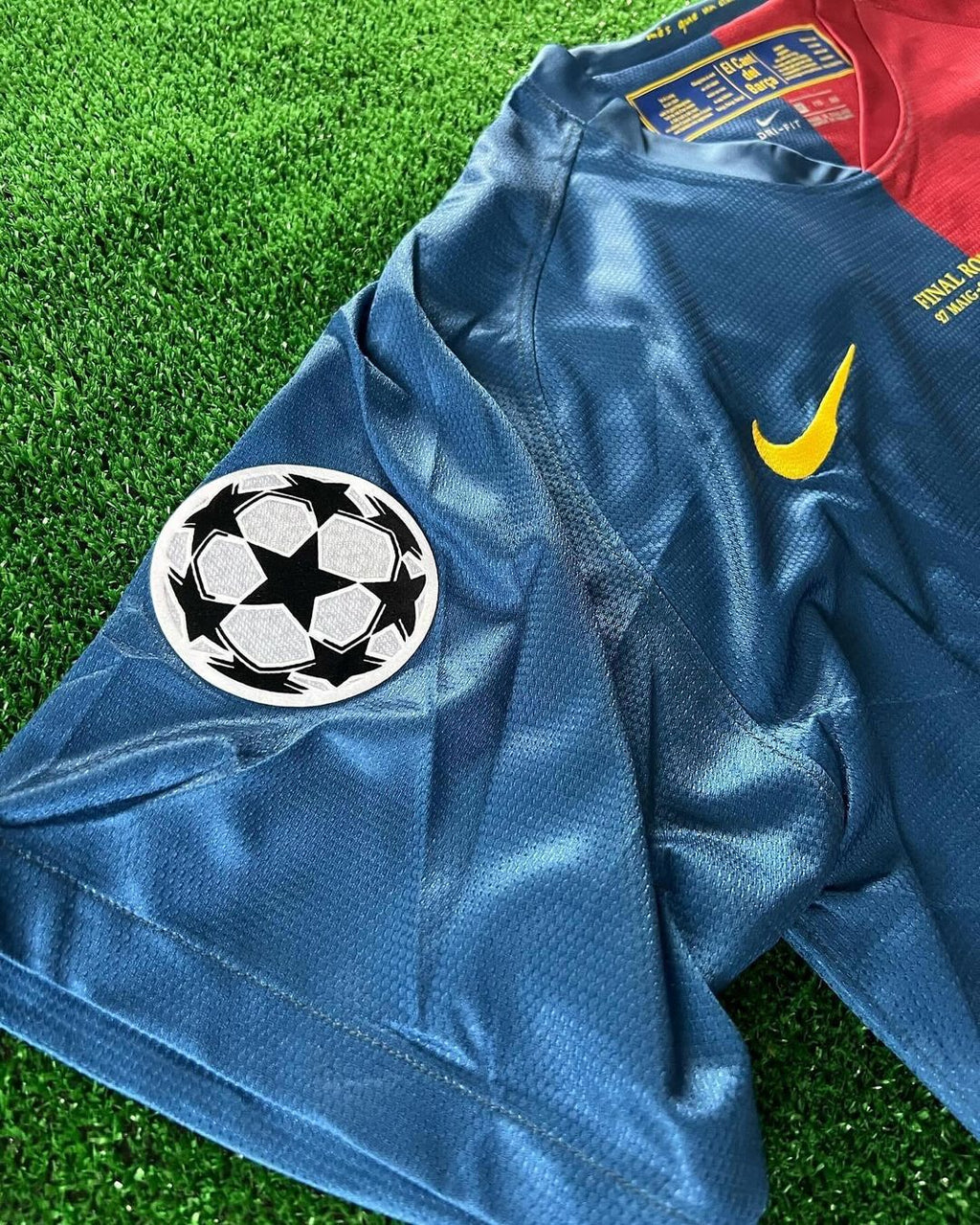 Lionel Messi Barcelona 2009 Roma Final Retro Jersey Trikot Maillot