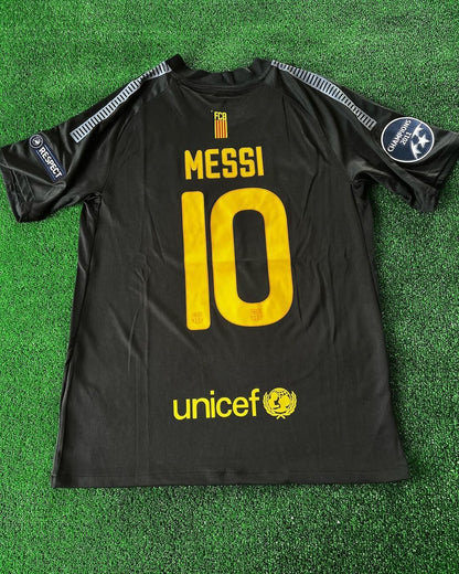 Lionel Messi Schwarzes Barcelona 2011/12 Retro Trikot Shirt Jersey Maglia