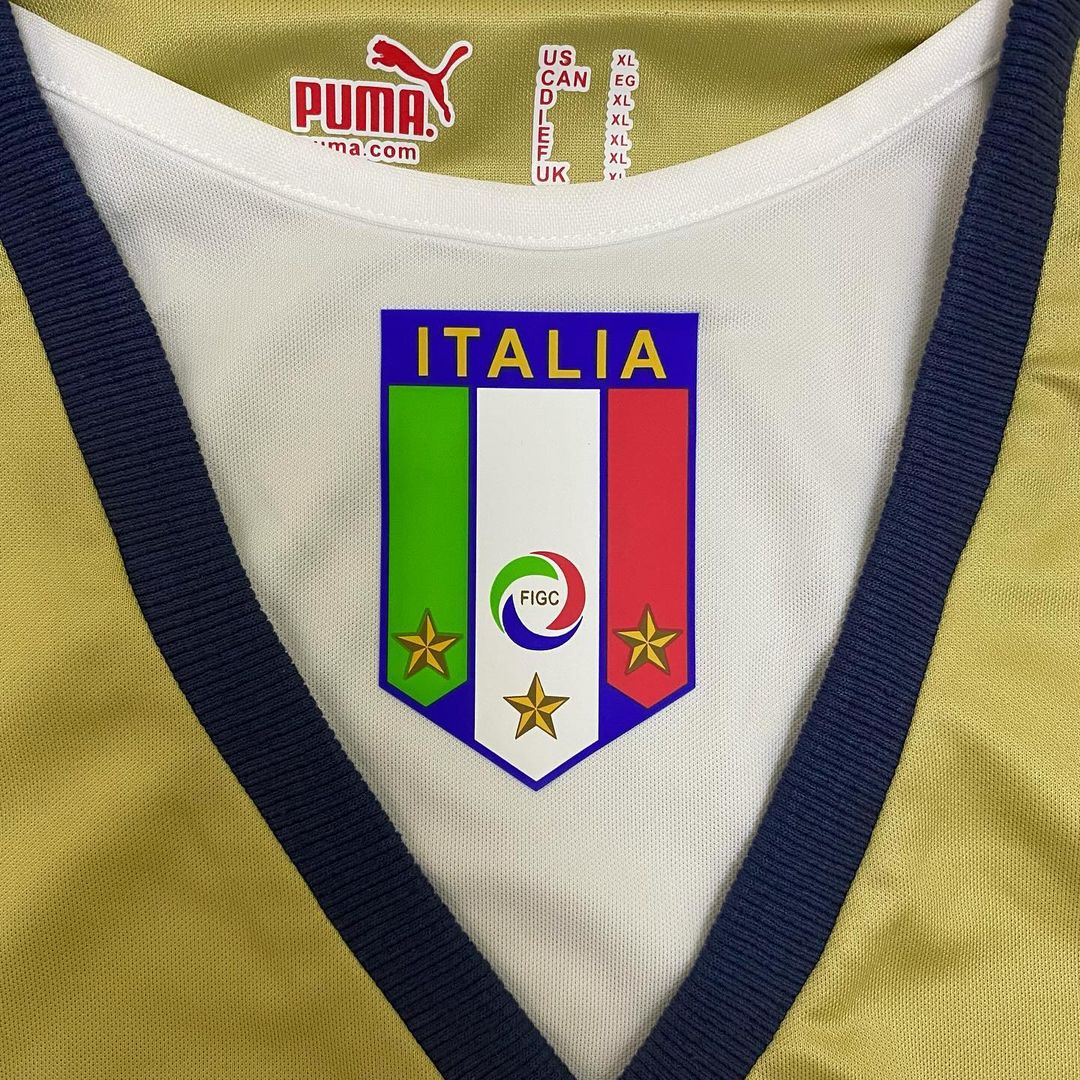 Gianluigi Buffon Italy 2006 World Cup Retro Goalkeeper Jersey