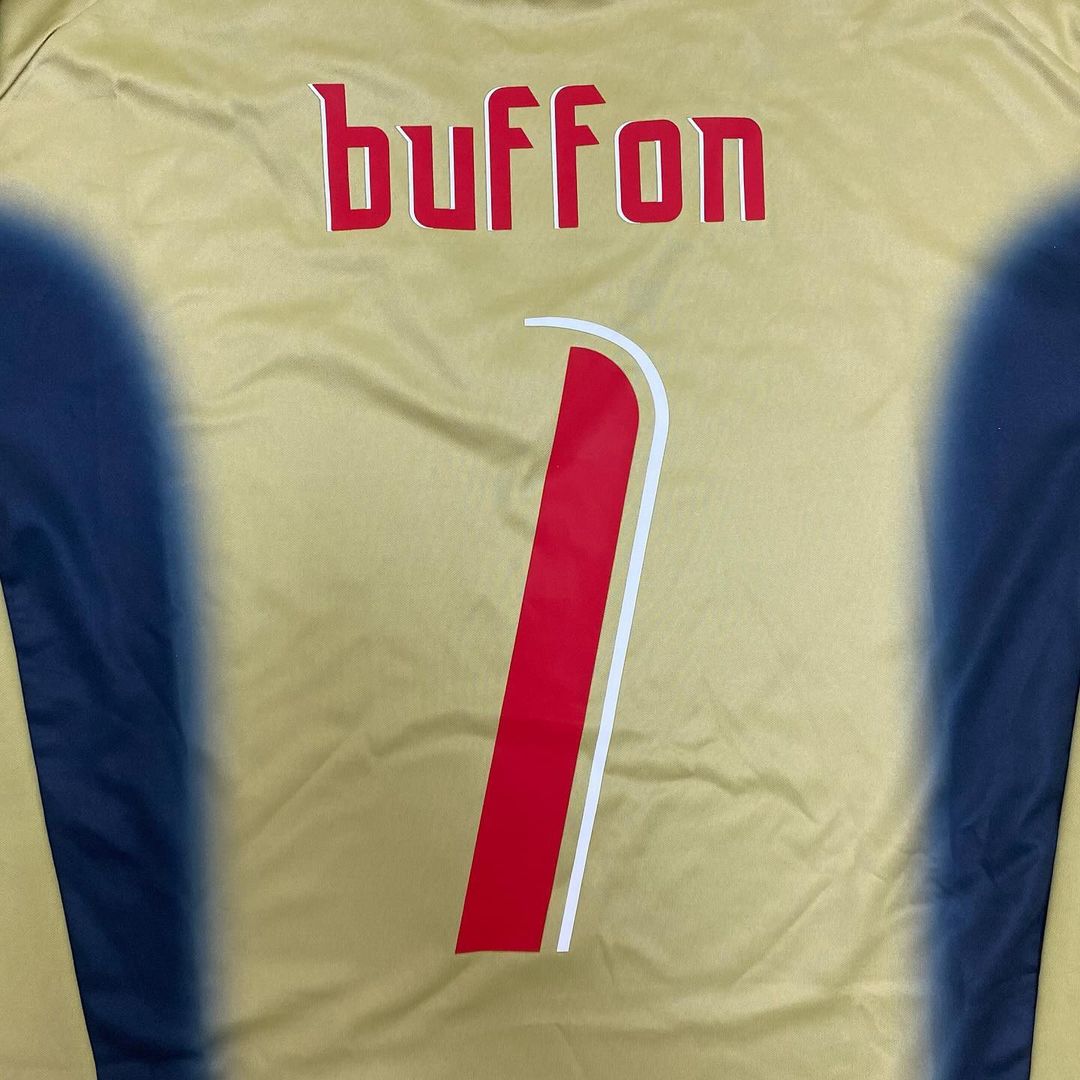 Gianluigi Buffon Italy 2006 World Cup Retro Goalkeeper Jersey