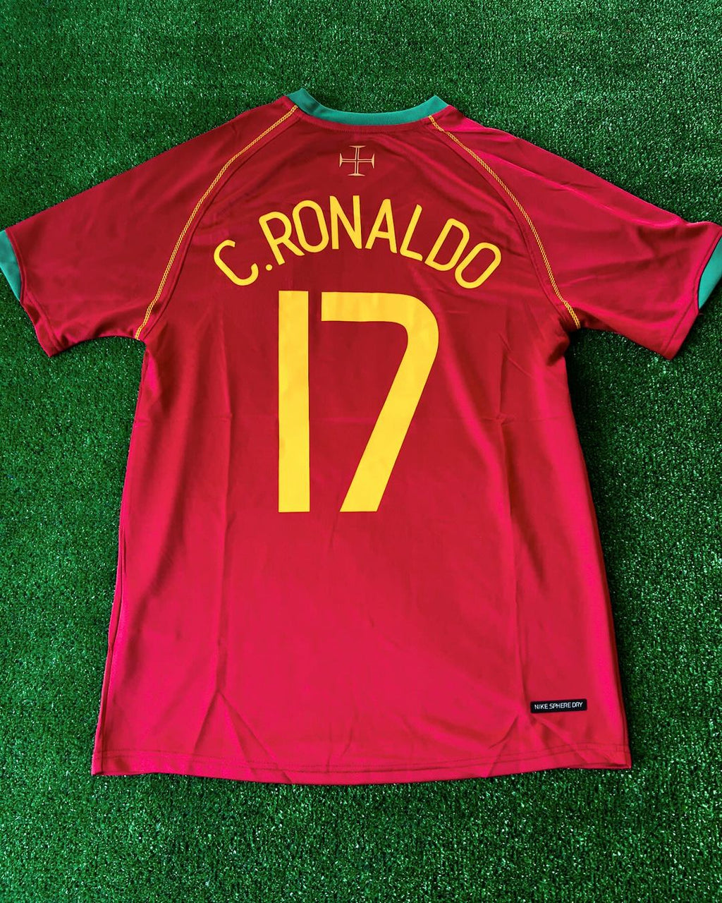 Cristiano Ronaldo Portugal 2006 WM Retro Kurzarm-Fußballtrikot