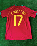 Cristiano Ronaldo Portugal 2006 WM Retro Kurzarm-Fußballtrikot