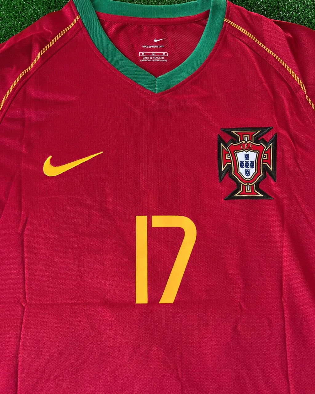 Cristiano Ronaldo Portugal 2006 WM Retro Kurzarm-Fußballtrikot