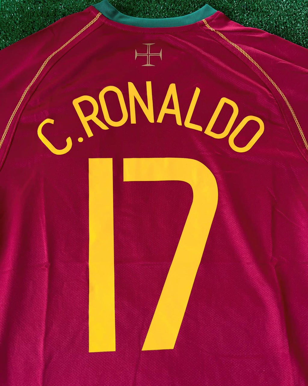 Cristiano Ronaldo Portugal 2006 WM Retro Kurzarm-Fußballtrikot