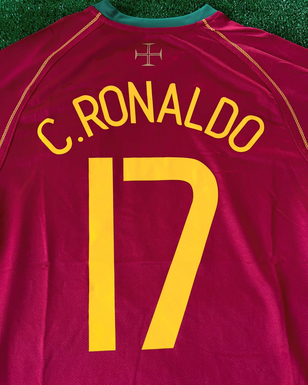 Cristiano Ronaldo Portugal 2006 WM Retro Kurzarm-Fußballtrikot