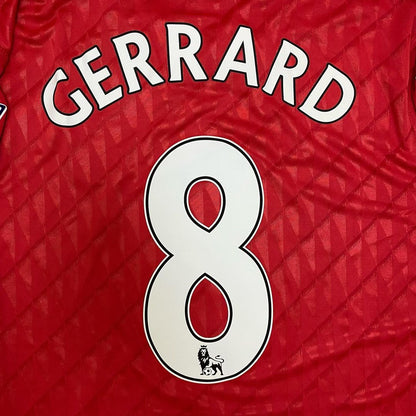 Steven Gerrard Liverpool Saison 2010/2011 Langarm-Retro-Trikot Rot