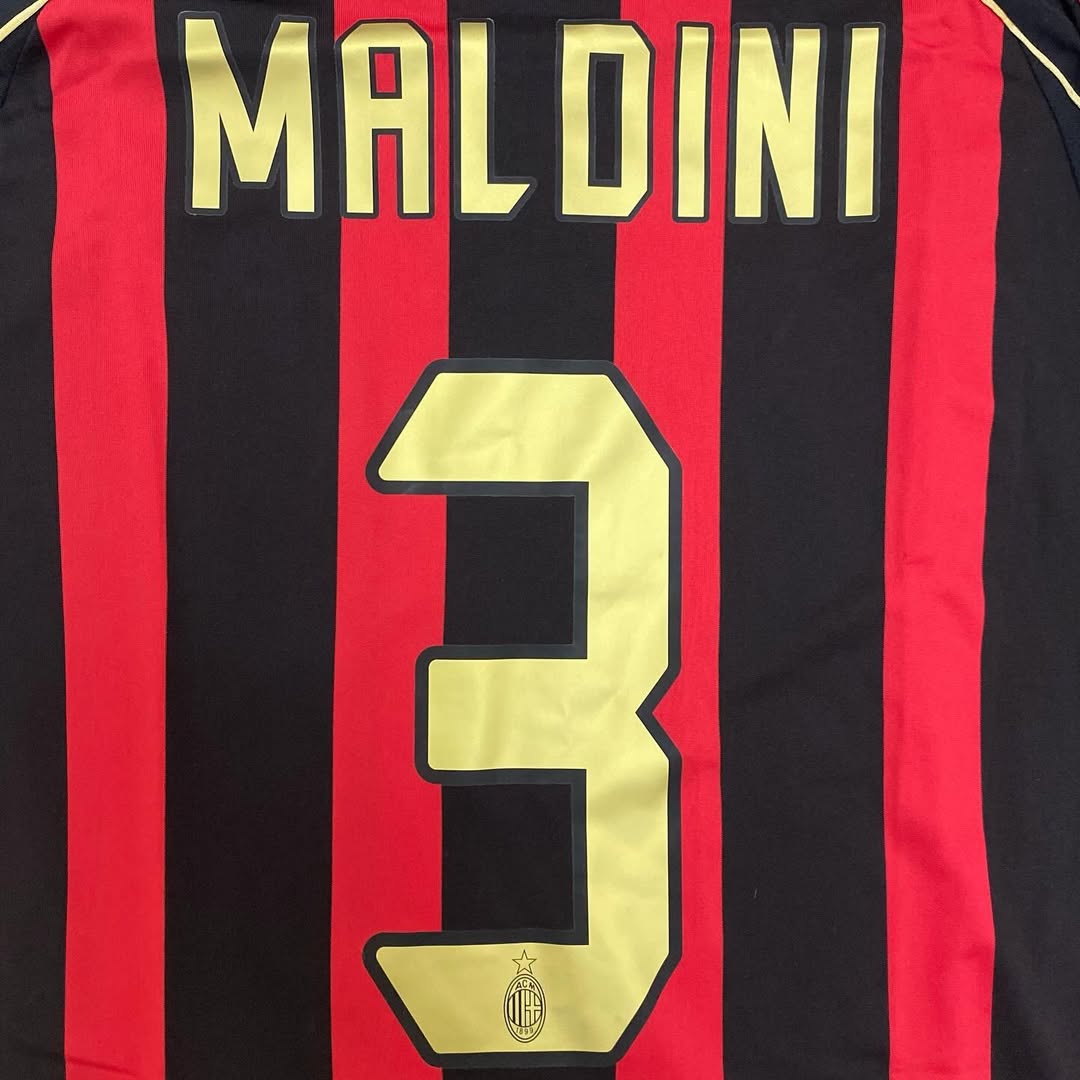 Paolo Maldini AC Milan 2006 2007 Maillot de Foot Rétro Enfant