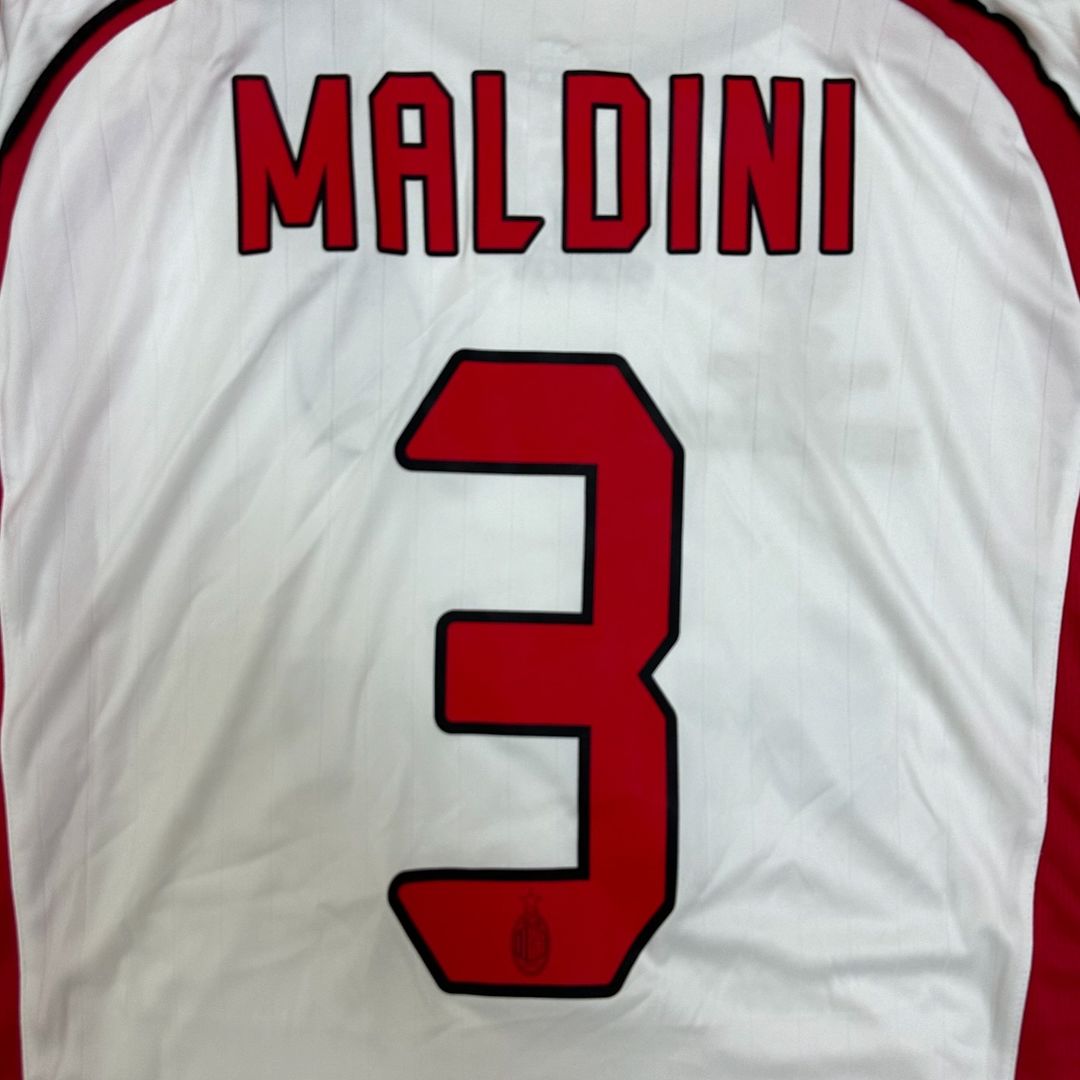 Paolo Maldini Milan 2007 Final Athene Champions League Final White Retro Jersey Trikot Maillot Maglia