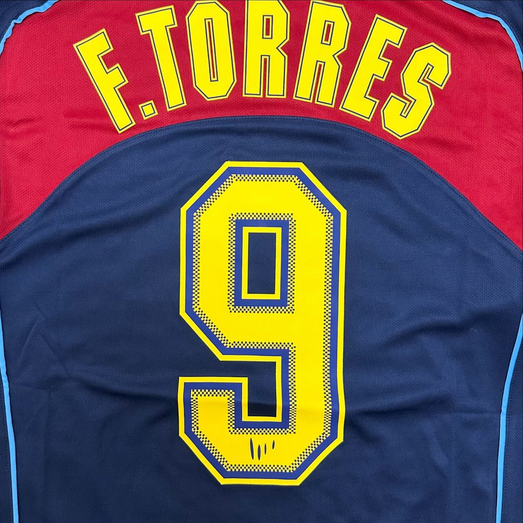 Fernando Torres Atlético Madrid Spider-Man 2003-2004 Long Sleeve Retro Football Jersey